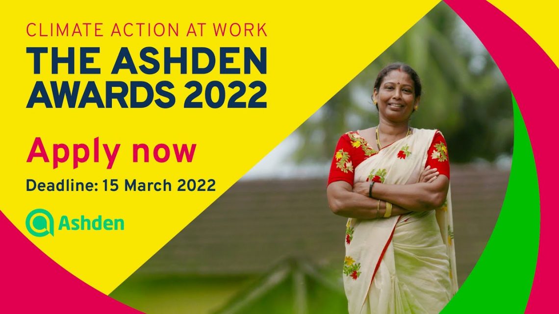 Candidatures pour le Prix Ashden 2022