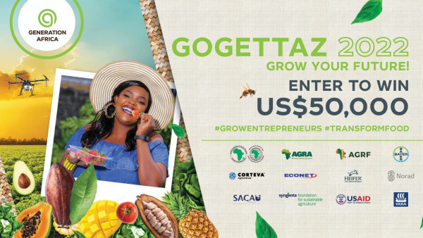 GOGETTAZ Agripreneur Prix 2022 pour les jeunes entrepreneurs africains(US$50,000)